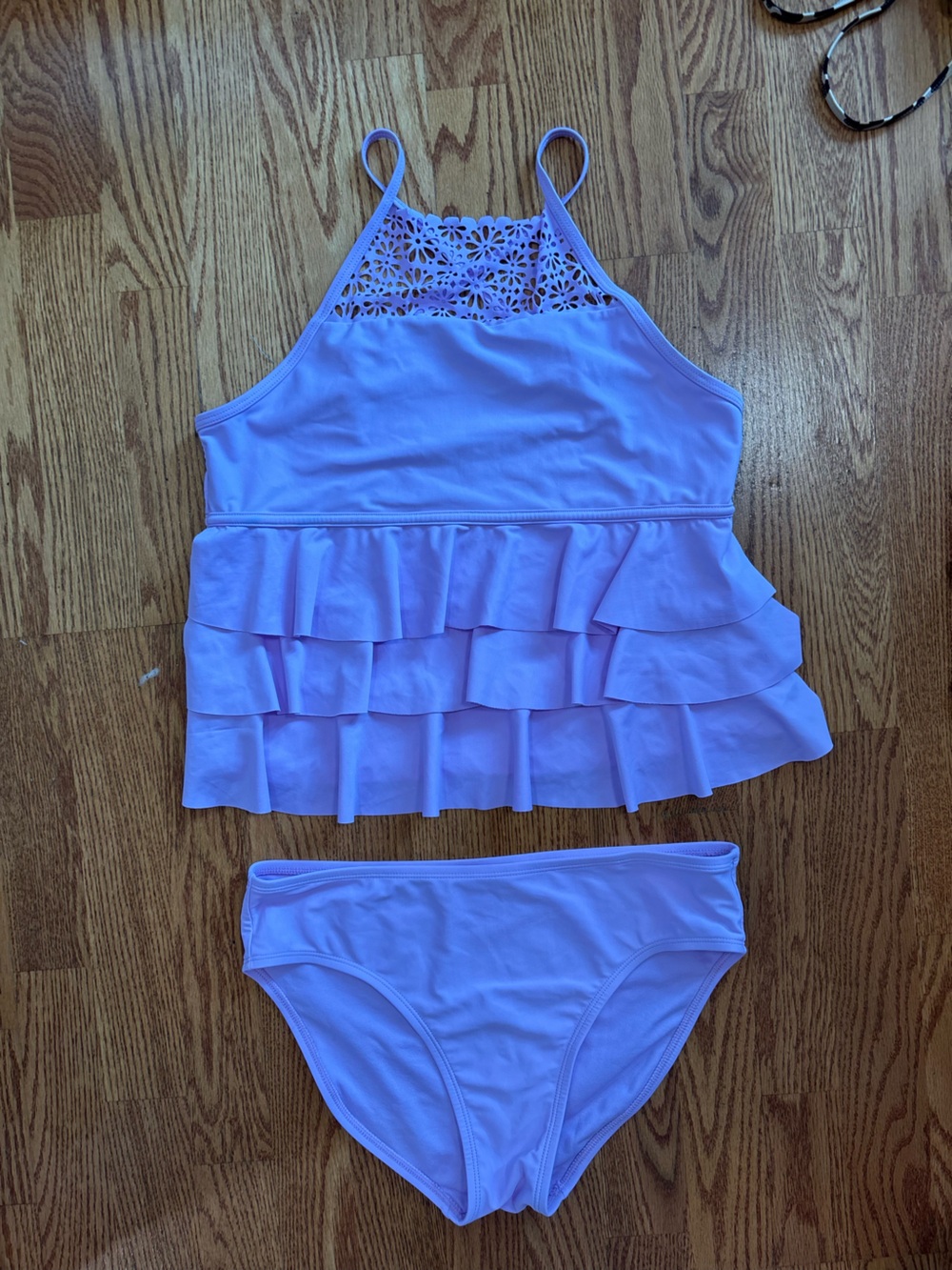 Sugar & Jade two piece swimsuit XL 16/18 tankini purple